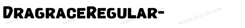 DragraceRegular字体转换