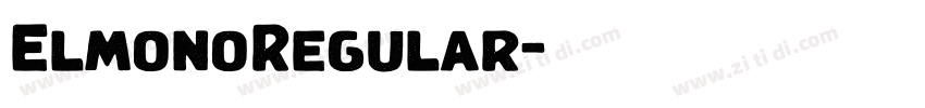 ElmonoRegular字体转换