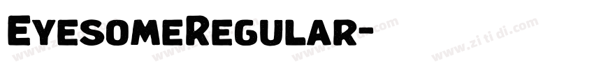 EyesomeRegular字体转换