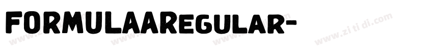 FORMULAARegular字体转换