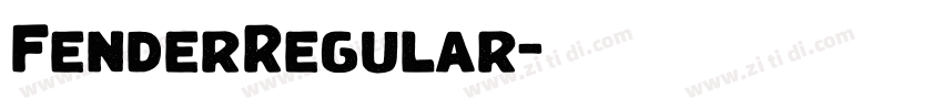 FenderRegular字体转换