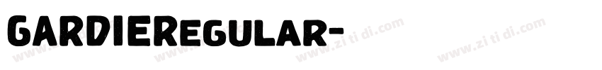 GARDIERegular字体转换