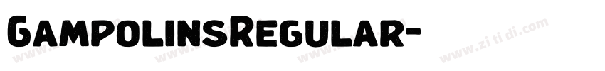 GampolinsRegular字体转换