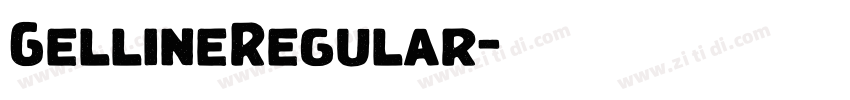 GellineRegular字体转换 GellineRegular字体转换