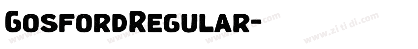 GosfordRegular字体转换