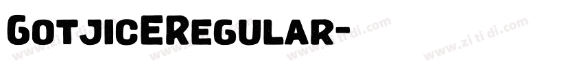 GotjicERegular字体转换