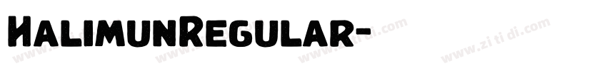 HalimunRegular字体转换 HalimunRegular字体转换