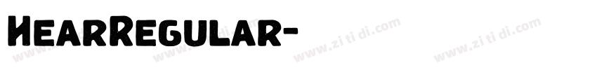 HearRegular字体转换