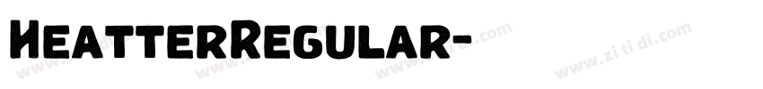 HeatterRegular字体转换
