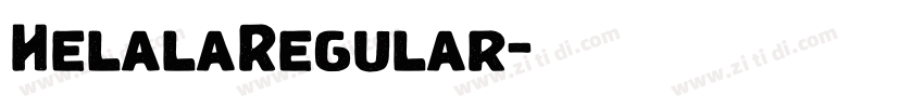 HelalaRegular字体转换
