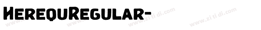 HerequRegular字体转换