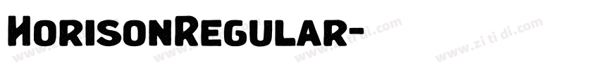 HorisonRegular字体转换