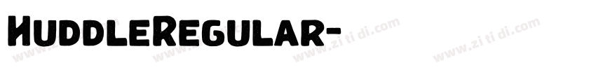 HuddleRegular字体转换