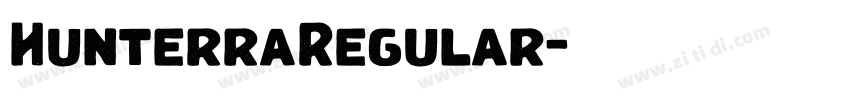 HunterraRegular字体转换