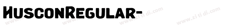 HusconRegular字体转换