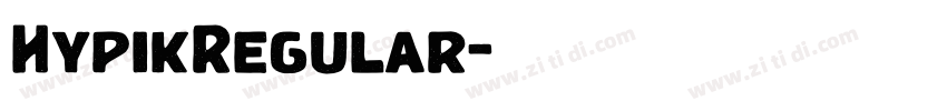 HypikRegular字体转换