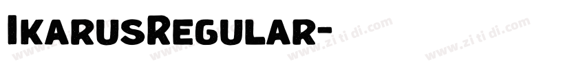 IkarusRegular字体转换