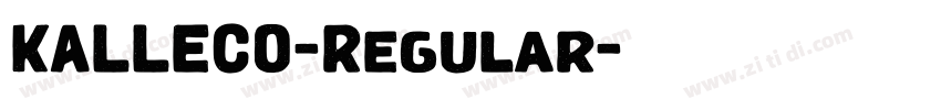 KALLECO-Regular字体转换