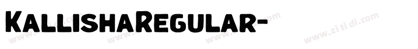 KallishaRegular字体转换