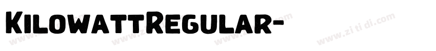 KilowattRegular字体转换