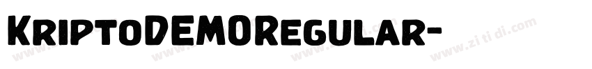 KriptoDEMORegular字体转换