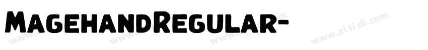 MagehandRegular字体转换