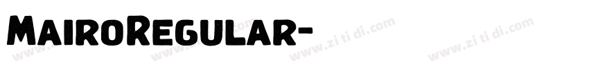 MairoRegular字体转换