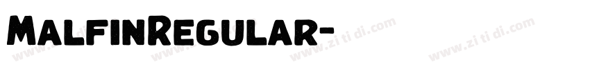 MalfinRegular字体转换