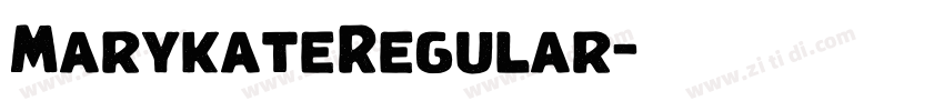 MarykateRegular字体转换