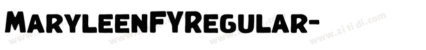 MaryleenFYRegular字体转换