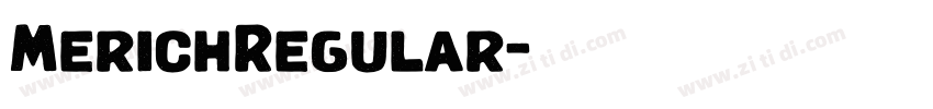 MerichRegular字体转换