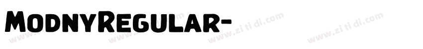 ModnyRegular字体转换