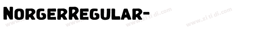 NorgerRegular字体转换