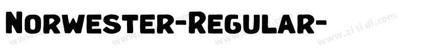 Norwester-Regular字体转换