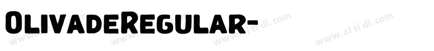 OlivadeRegular字体转换