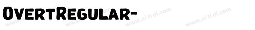 OvertRegular字体转换
