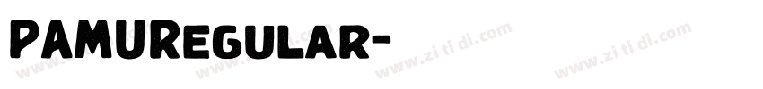 PAMURegular字体转换