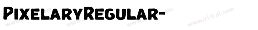 PixelaryRegular字体转换