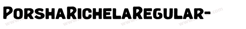 PorshaRichelaRegular字体转换