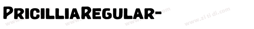 PricilliaRegular字体转换