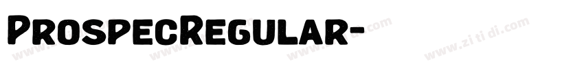 ProspecRegular字体转换