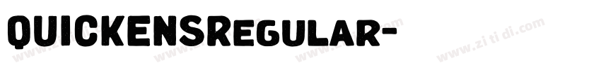 QUICKENSRegular字体转换
