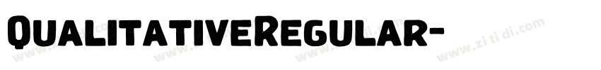 QualitativeRegular字体转换