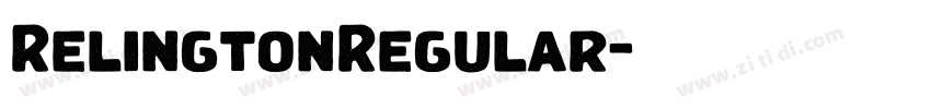 RelingtonRegular字体转换