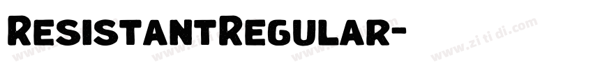 ResistantRegular字体转换