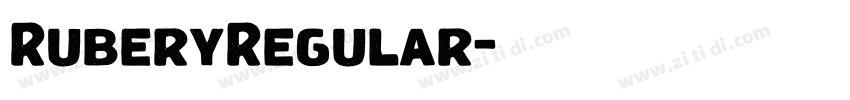 RuberyRegular字体转换