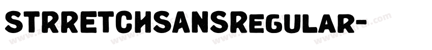 STRRETCHSANSRegular字体转换