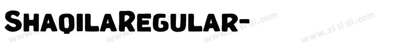 ShaqilaRegular字体转换