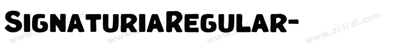 SignaturiaRegular字体转换