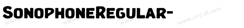SonophoneRegular字体转换 SonophoneRegular字体转换